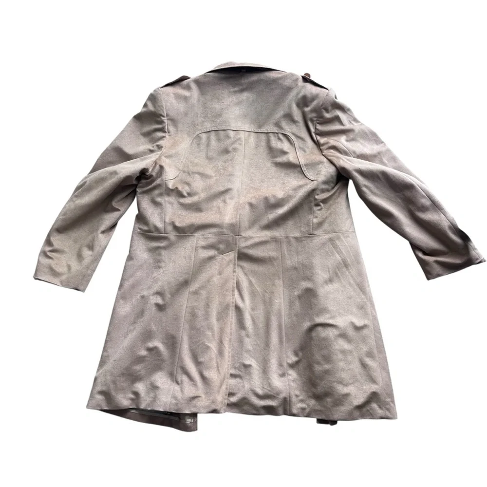 Vintage Angel Suede by Grais Men's Taupe Microsuede Coat‎ 42 Regular